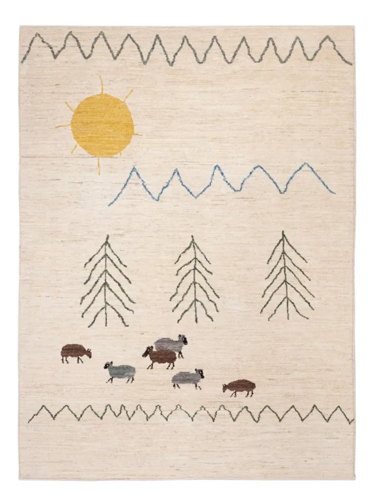 Berberteppe - 232 x 170 cm - krem