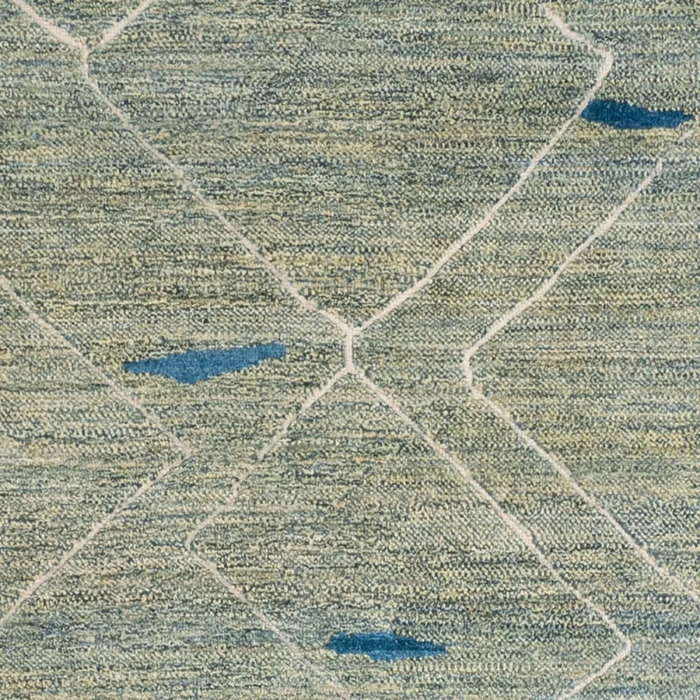 Berberteppe - 236 x 172 cm - lysegrønn