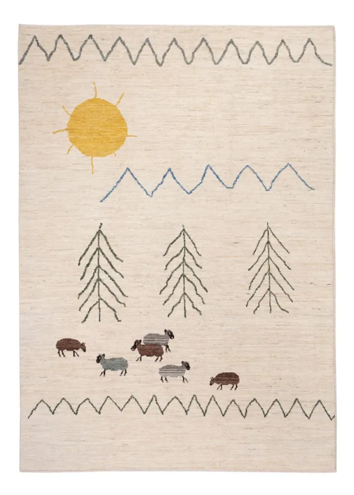 Berberteppe - 241 x 172 cm - natur