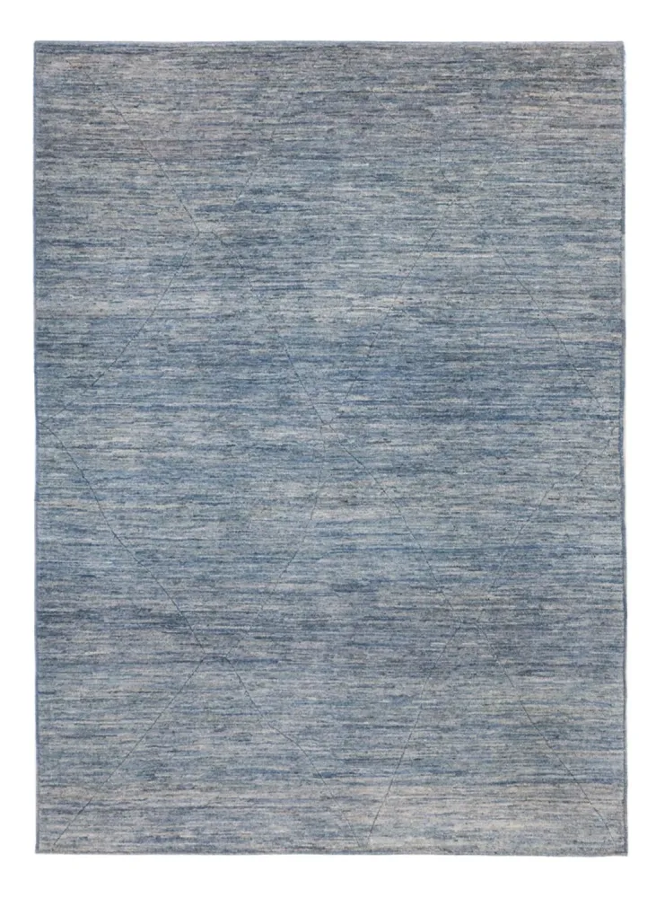 Berberteppe - 242 x 172 cm - havblå