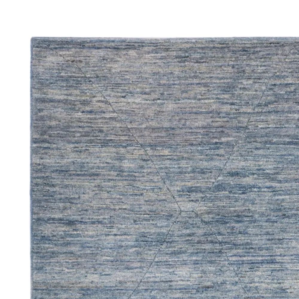 Berberteppe - 242 x 172 cm - havblå