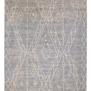 Berberteppe - 245 x 173 cm - havblå
