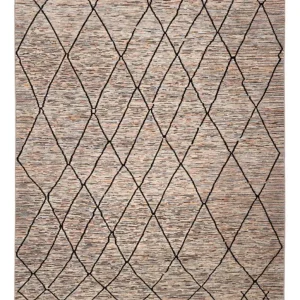 Berberteppe - 284 x 218 cm - mørk beige
