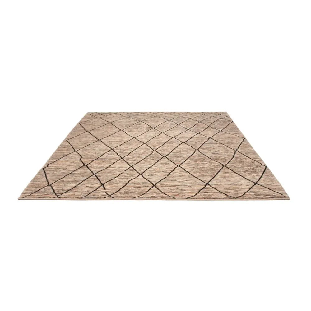 Berberteppe - 284 x 218 cm - mørk beige
