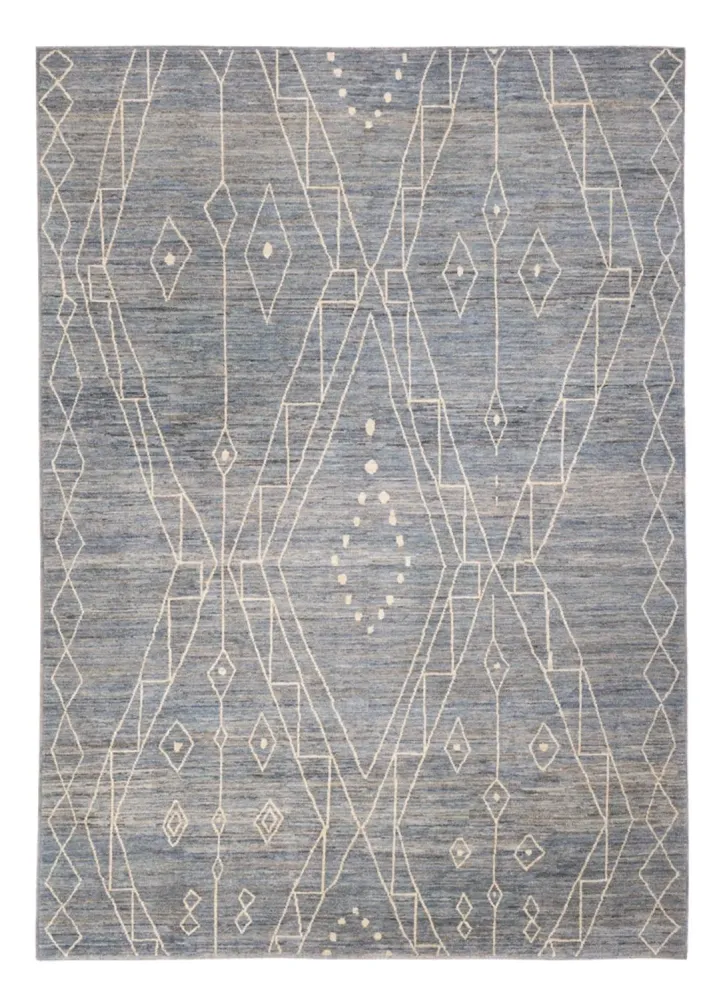 Berberteppe - 288 x 204 cm - havblå