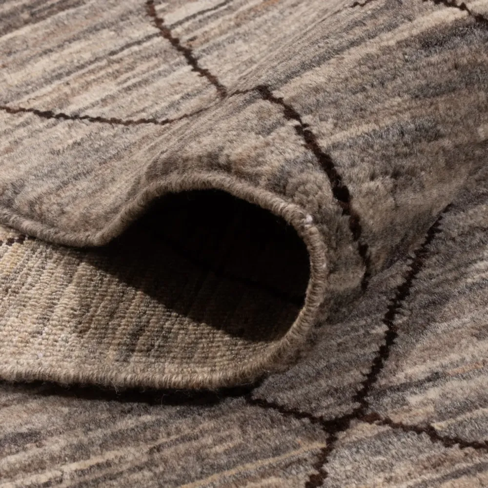 Berberteppe - 296 x 245 cm - mørk beige