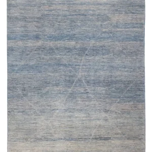 Berberteppe - 298 x 258 cm - havblå
