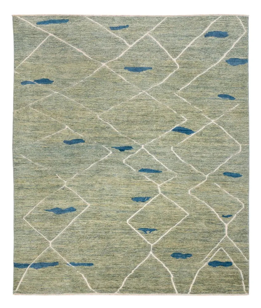 Berberteppe - 300 x 256 cm - lysegrønn