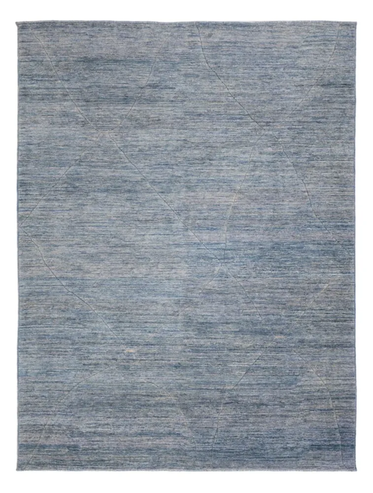 Berberteppe - 360 x 274 cm - havblå