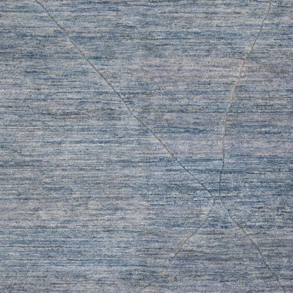 Berberteppe - 360 x 274 cm - havblå