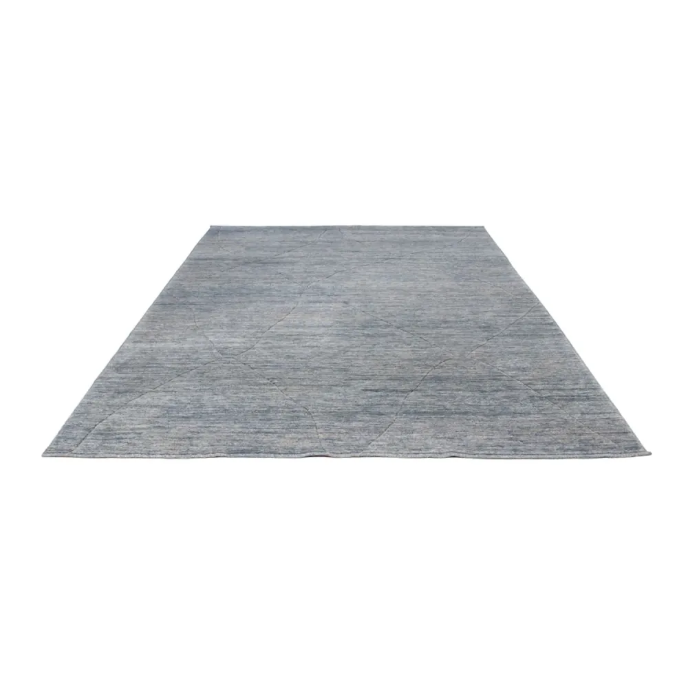 Berberteppe - 360 x 274 cm - havblå