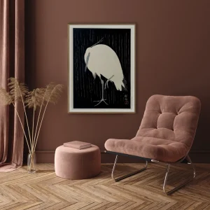 Bilde Crane on Black 70x100