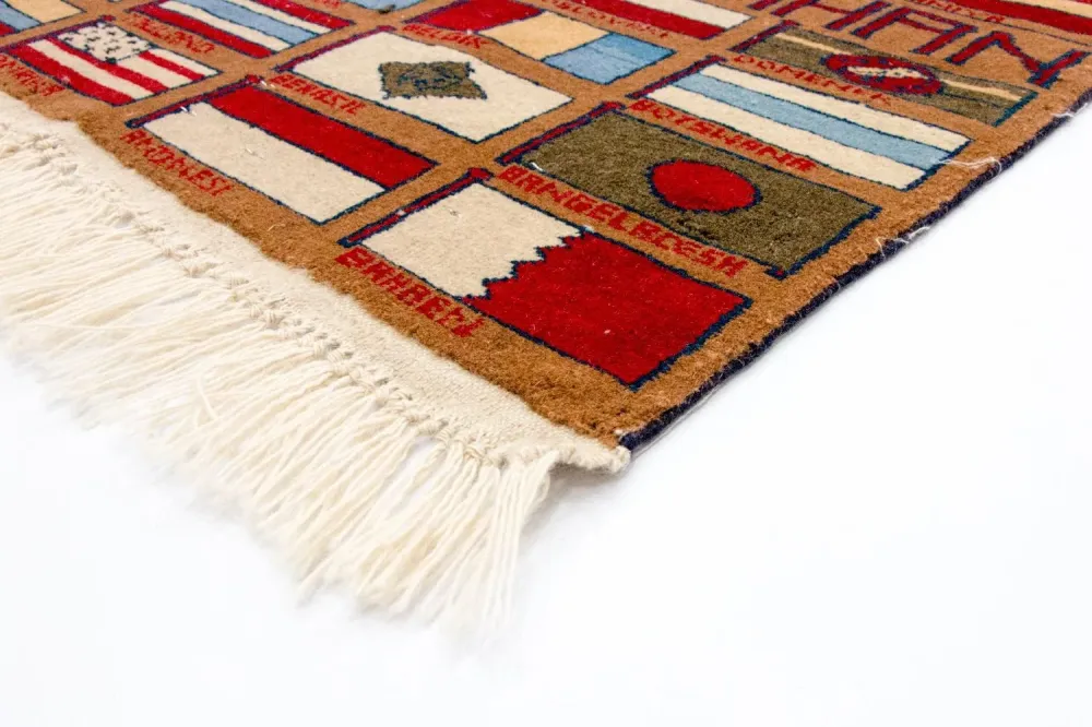 Bilde teppe - 182 x 132 cm - flerfarget
