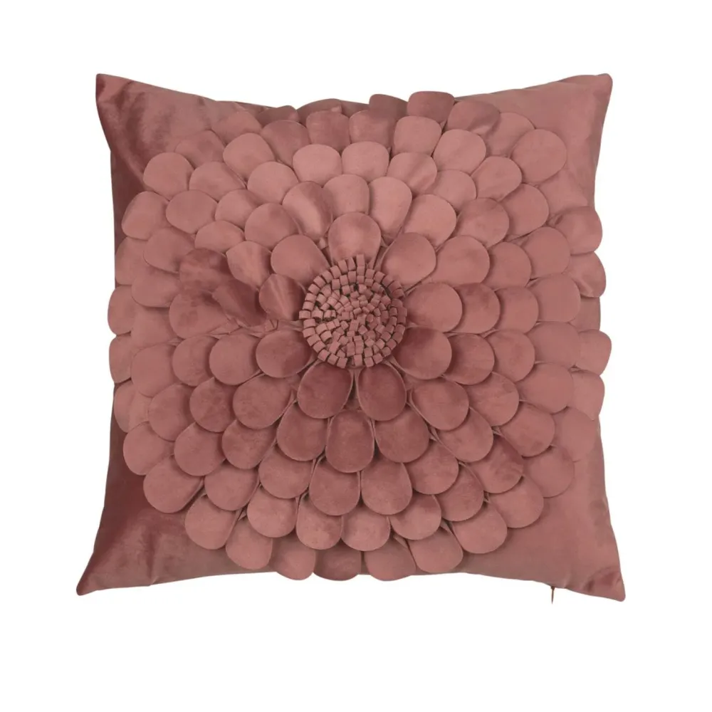 Blomst dus rosa, putetrekk 47*47 cm
