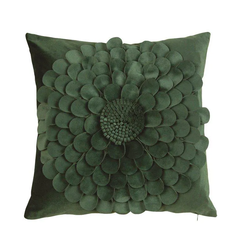 Blomst Grønn, putetrekk 47*47 cm