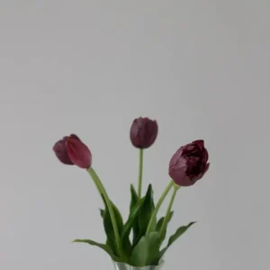 Bloom Objects - Artificial Layered Tulips Bordeaux 02-175 - Bordeaux