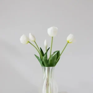 Bloom Objects - Artificial Layered Tulips White 02-174 - White
