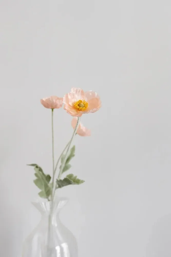 Bloom Objects - Artificial Peach Poppy 02-131 - Peach