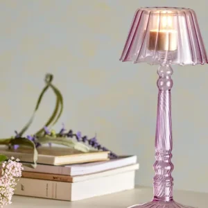 Bloomingville - Cisco Fyrfadsstage, Rosa, Glas 82061722 - Rose