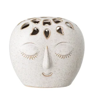 Bloomingville - Elissa Vase, Hvid, Stentøj