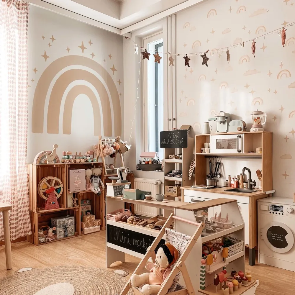 Boho Chic Regnbuer Veggklistremerker Temapakke