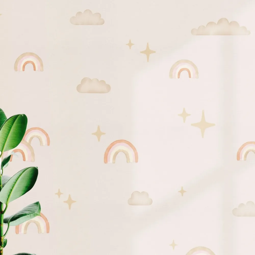 Boho Chic Regnbuer Veggklistremerker Temapakke