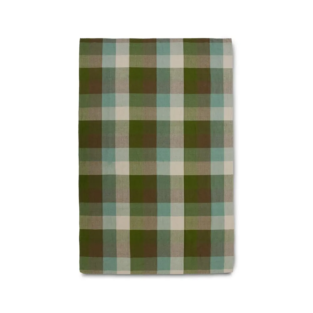 Bordduk Vida Check Mint/Olive 140x220cm