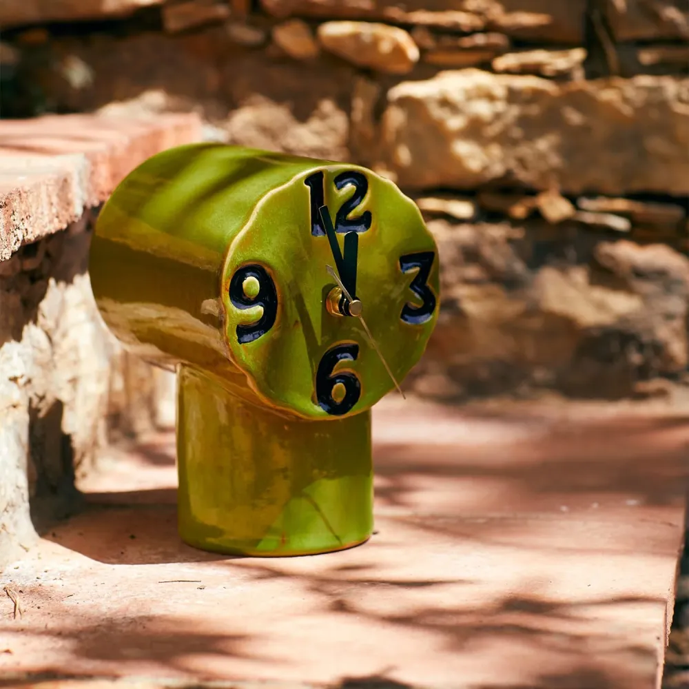 Bordklokke Retro Olive