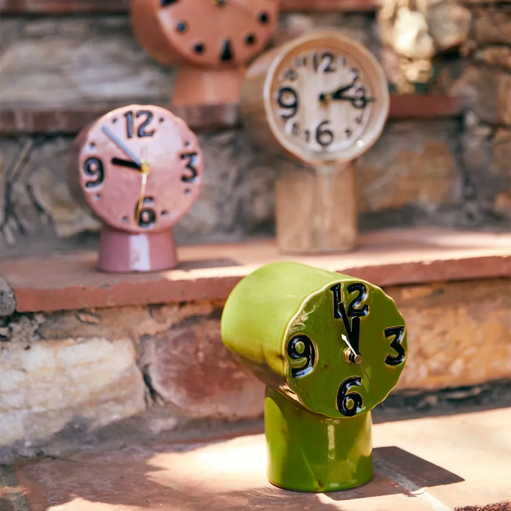 Bordklokke Retro Olive
