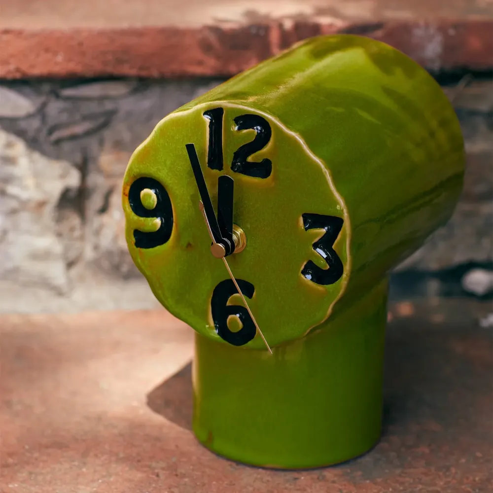 Bordklokke Retro Olive