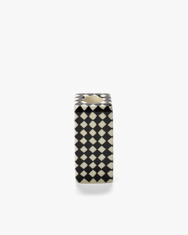 Candle holder n°1 black/white Les Objets Mouleversants
