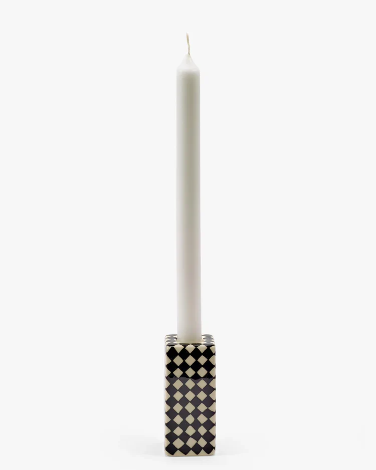 Candle holder n°1 black/white Les Objets Mouleversants