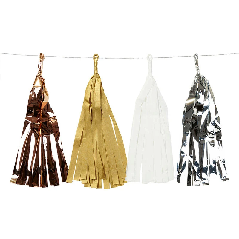 Classy Tassels Girlander Metallisk