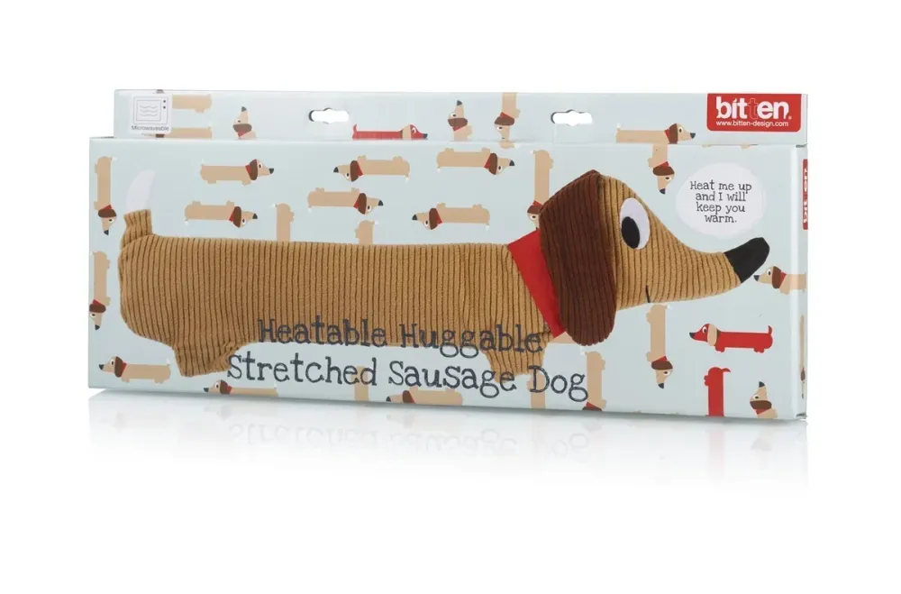 Dachshund kosete oppvarmet pute