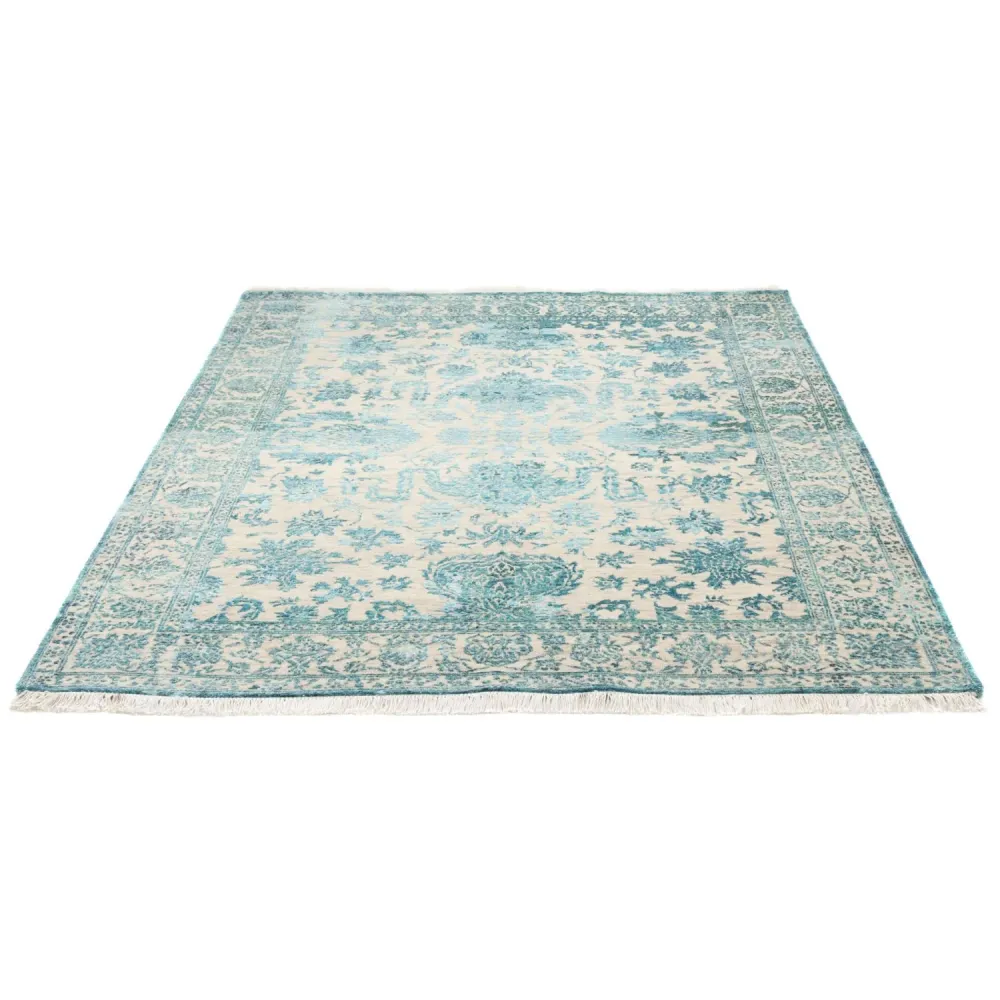 Designer teppe - 188 x 136 cm - turkis