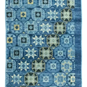 Designer teppe - 95 x 63 cm - blå