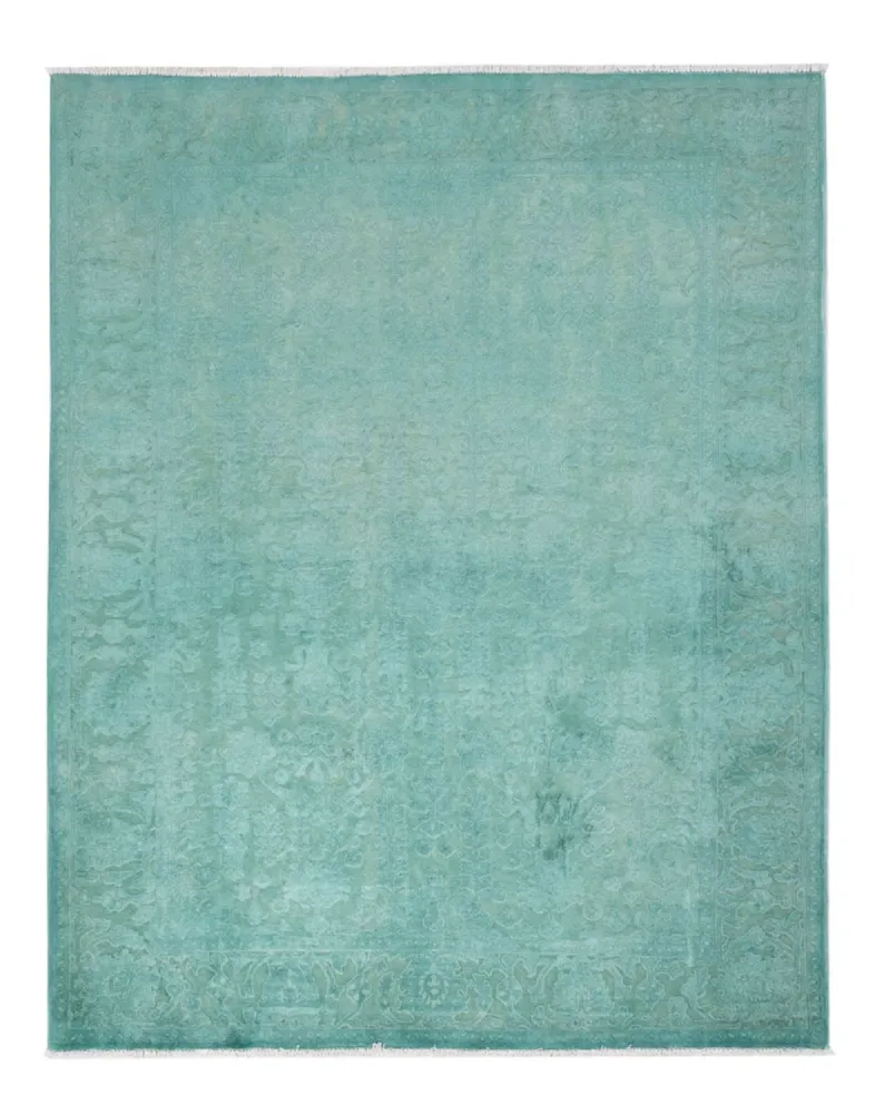 Designer teppe - 196 x 156 cm - turkis