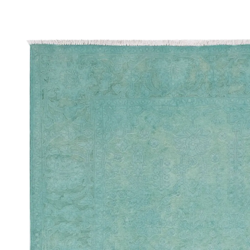 Designer teppe - 196 x 156 cm - turkis