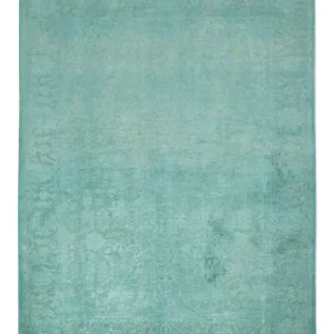 Designer teppe - 196 x 156 cm - turkis