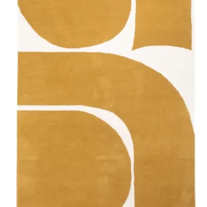 Designer teppe - 200 x 140 cm - gull