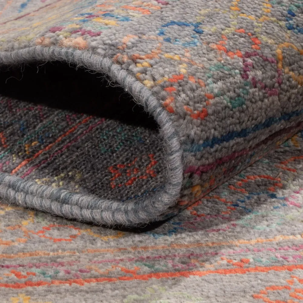 Designer teppe - 205 x 152 cm - mørkeblå