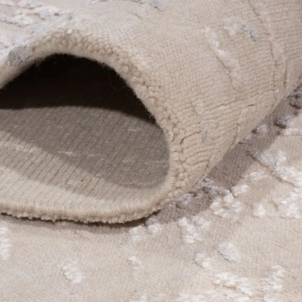 Designer teppe - 208 x 151 cm - beige