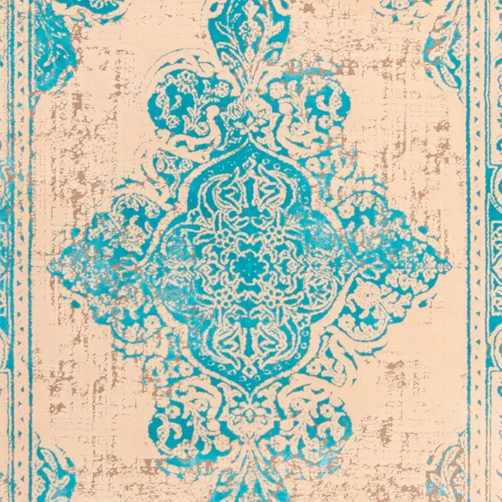 Designer teppe - 225 x 150 cm - turkis