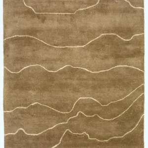 Designer teppe - 240 x 151 cm - brun