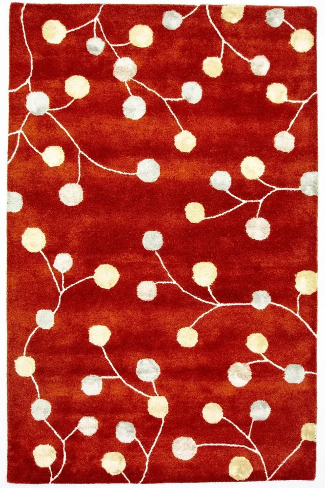 Designer teppe - 240 x 155 cm - rød