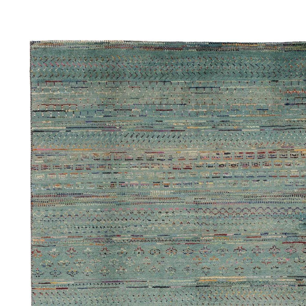 Designer teppe - 240 x 201 cm - bensinblå