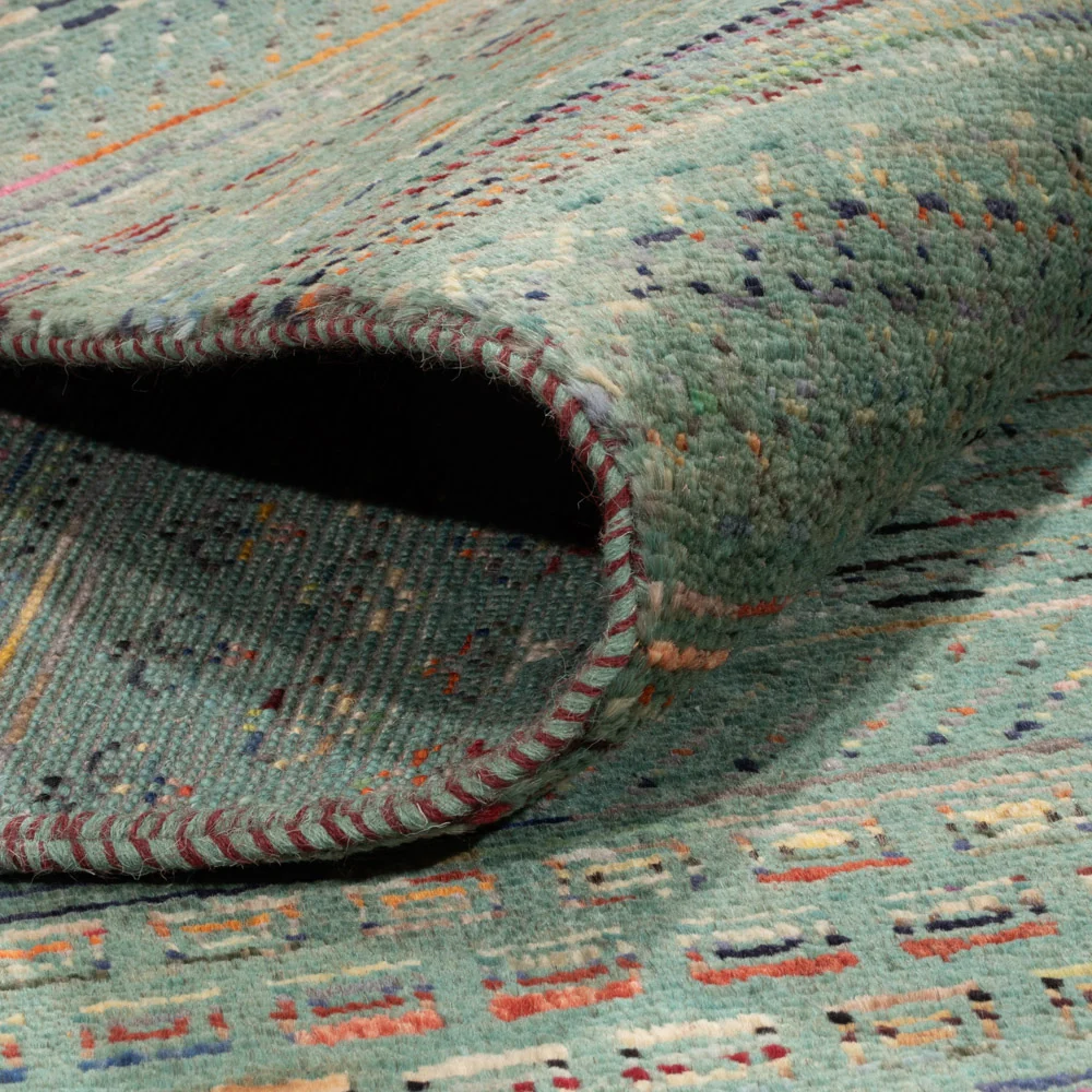 Designer teppe - 240 x 201 cm - bensinblå