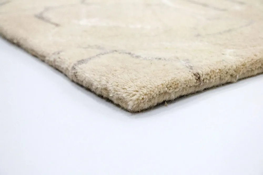 Designer teppe - 242 x 152 cm - beige