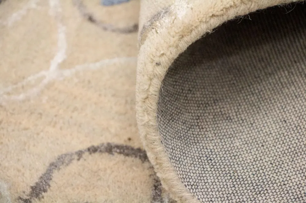 Designer teppe - 242 x 152 cm - beige