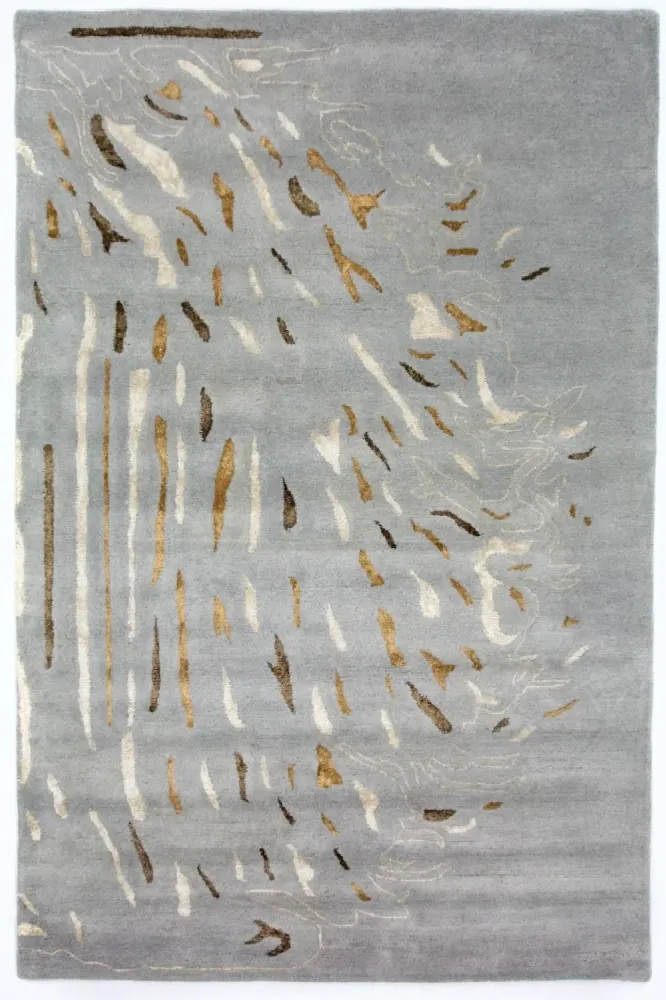Designer teppe - 242 x 153 cm - grå